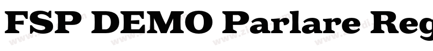 FSP DEMO Parlare Reg字体转换